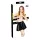 Black Level - laknederdel - plisseret - sort - L