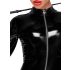 Noir - lynlås jumpsuit med lange ærmer (sort) - L