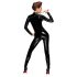 Noir - lynlås jumpsuit med lange ærmer (sort) - XL