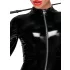 Noir - catsuit med lynlås - lange ærmer - sort - XL