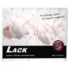 Fetish - Lak lagen - 200x230 cm (hvid)