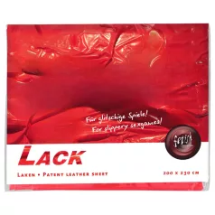 Lakk leje - sengetæppe - vandtæt - rød - 200x220 cm