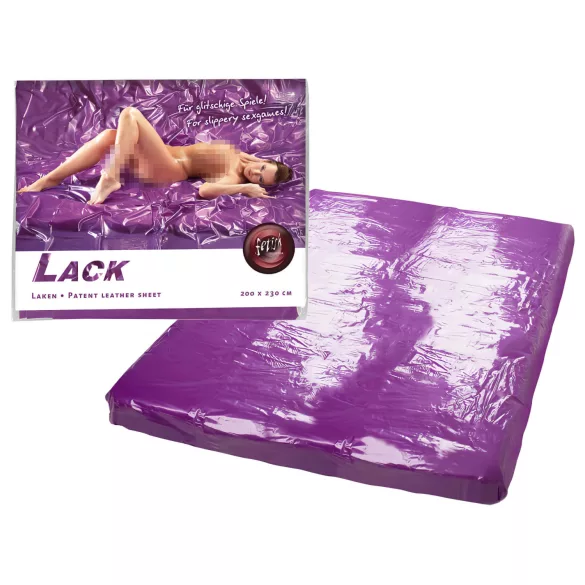Fetish - Lak lagen - 200x220 cm (lilla)