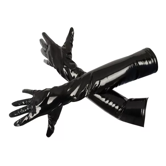Black Level - lakk handsker - sort - blank