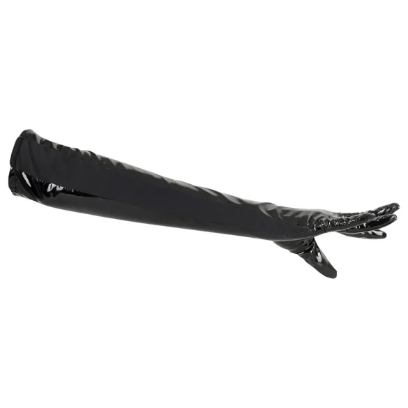 Black Level - lakk handsker - sort - blank - L