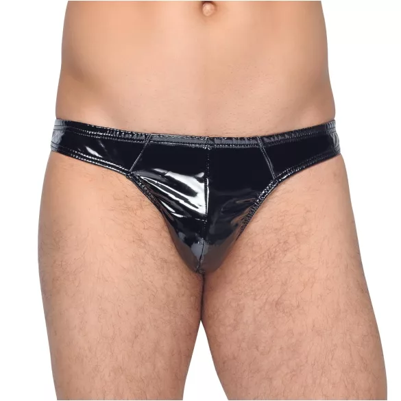 Black Level - herre tanga - klassisk lak - sort