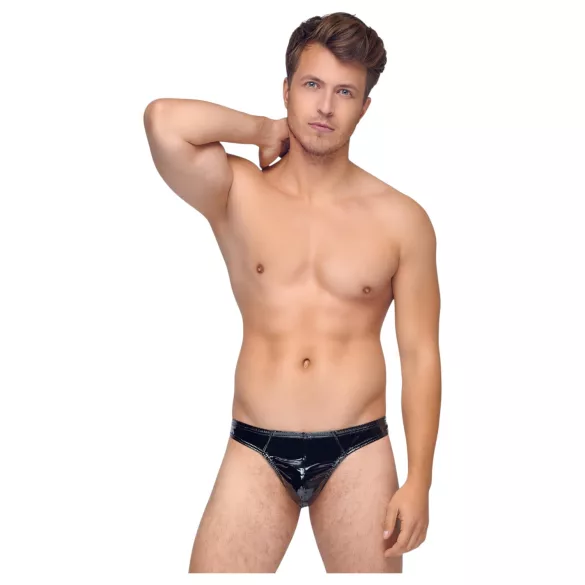 Black Level - herre tanga - klassisk lak - sort