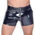 Black Level - lak-shorts med sidelommer (sort)
