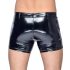 Black Level - lak-shorts med sidelommer (sort)