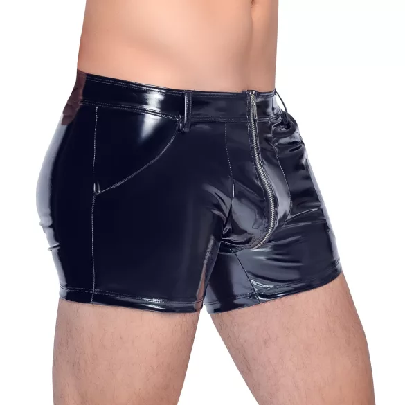 Black Level - herreshorts med sidelomme - lak - sort - M