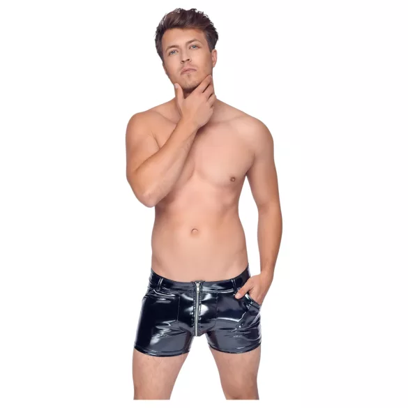 Black Level - herreshorts med sidelomme - lak - sort - XL