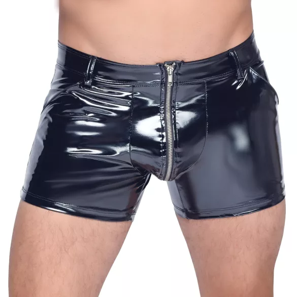 Black Level - herreshorts med sidelomme - lak - sort - 2XL