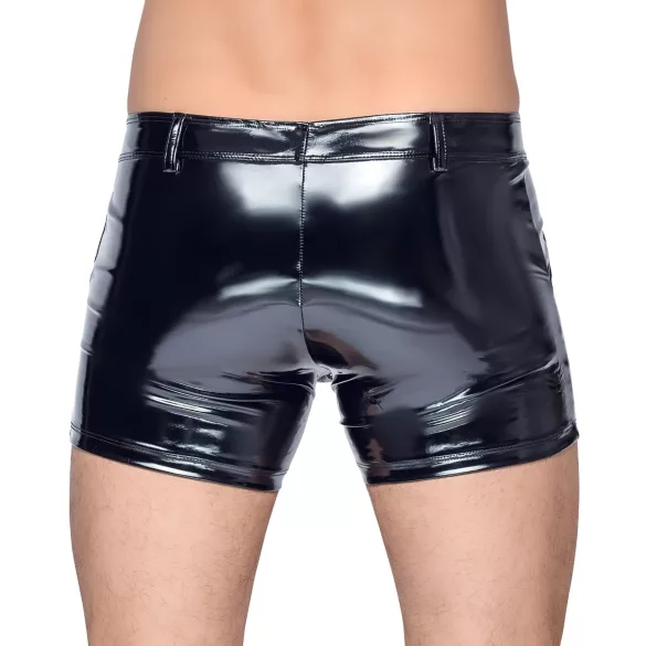 Black Level - herreshorts med sidelomme - lak - sort - 2XL