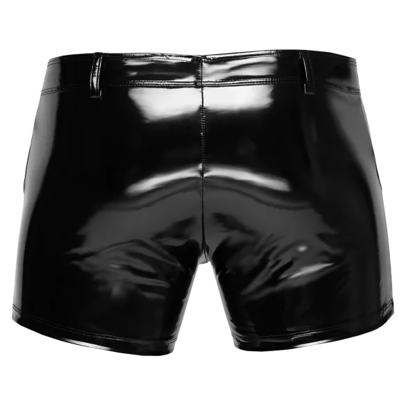 Black Level - herreshorts med sidelomme - lak - sort - 2XL