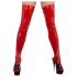 LATEX - dame strømpebukser (rød) - L/XL