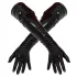 LATEX - lange latexhandsker - unisex - sort