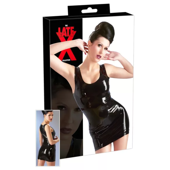 Late X ærmeløs minikjole (sort) - XL
