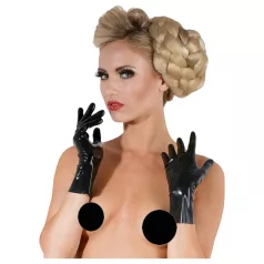 LATEX - kort unisex handske - sort latex