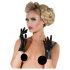 LATEX - kort, unisex handske (sort) - M
