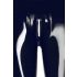 Latex - lynlås-leggings (sort)