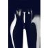 Latex - lynlås-leggings (sort) - XL