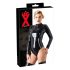 LATEX - langærmet damebody (sort) - 2XL