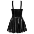LATEX - minikjole med flæseskørt (sort) - XL