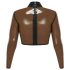 LATEX - gennemsigtig latex top (gennemsigtig-sort)