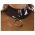LATEX - gennemsigtig latex top (gennemsigtig-sort)