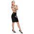 LATEX - latex midi-nederdel (sort)