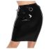 LATEX - latex midi-nederdel (sort)