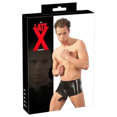 Latex-boxershorts + penishylster (sort)