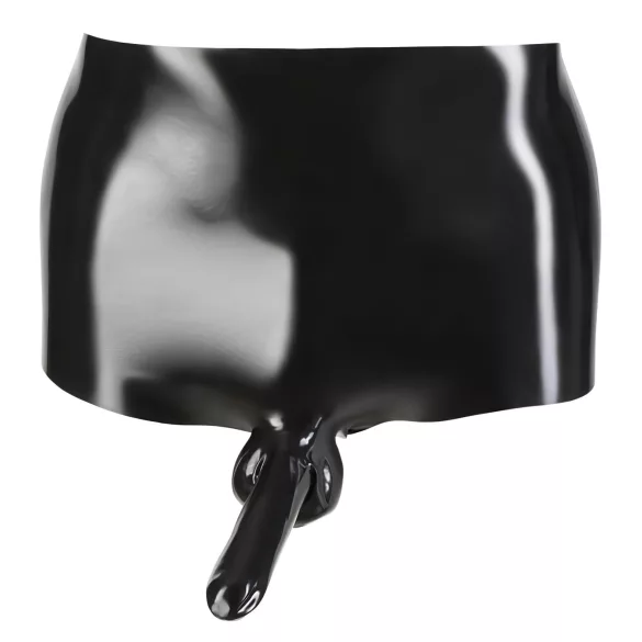 Latex-boxershorts + penishylster (sort)