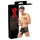 LATEX - boxer med penishylster - sort latex - L/XL