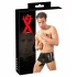 LATEX - boxer med penishylster - sort latex - L/XL