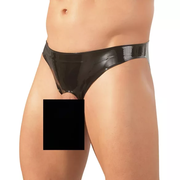 LATEX - herreundertøj - sort latex shorts - S-L