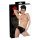 LATEX - kvinde trusse med indbygget dildo (sort)