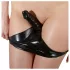 Late X dametrusse med indbygget dildo (sort) - L