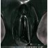 LATEX - Kvindeundertøj med vaginalt kondom (sort)