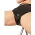 LATEX - Kvindeundertøj med vaginalt kondom (sort) - M