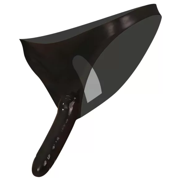 Late X sort bund med dildo foran og bagpå (S-L)