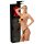 LATEX - ydre undertøj + 2 indvendige dildoer - sort (S-L)
