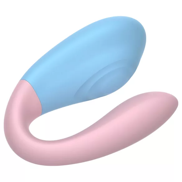 Mrow 03 - parvibrator - genopladelig og vandtæt - blå/pink
