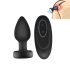 Mrow - lysende, trådløs anal vibrator (sort)