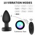 Mrow - lysende, trådløs anal vibrator (sort)