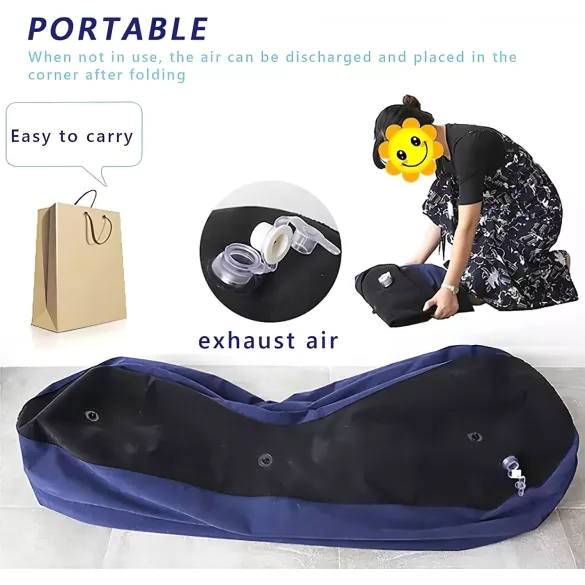 Magic Pillow - oppustelig sexsofa - stor - blå