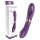 Sjov & Dobbelt: 2i1 Tungevibrator, opladelig (lilla)
