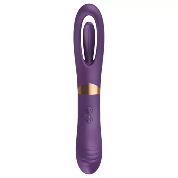 Funny Me Dual - vibrator og klitorisstimulator - genopladelig - lilla