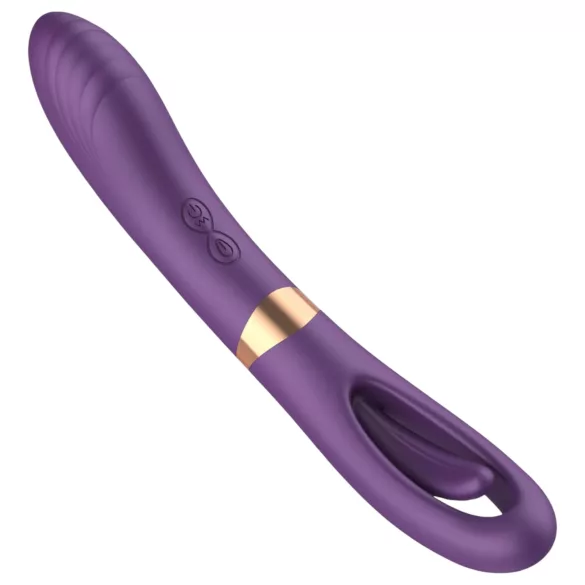 Funny Me Dual - vibrator og klitorisstimulator - genopladelig - lilla