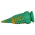 OgazR Octopuss: 21 cm tentakelformet dildo i grøn-gul